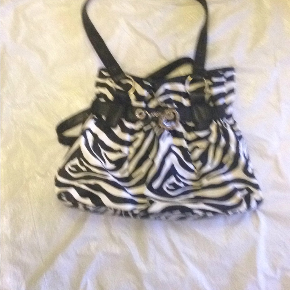 Zebra print purse